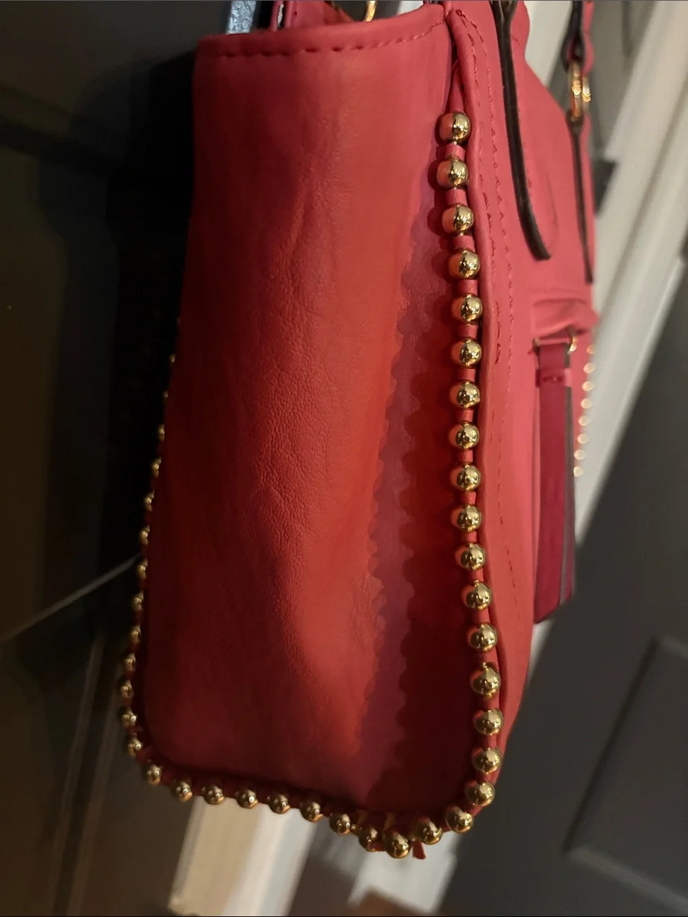Jessica Simpson Women's Structured Tote Bag in Coral Red